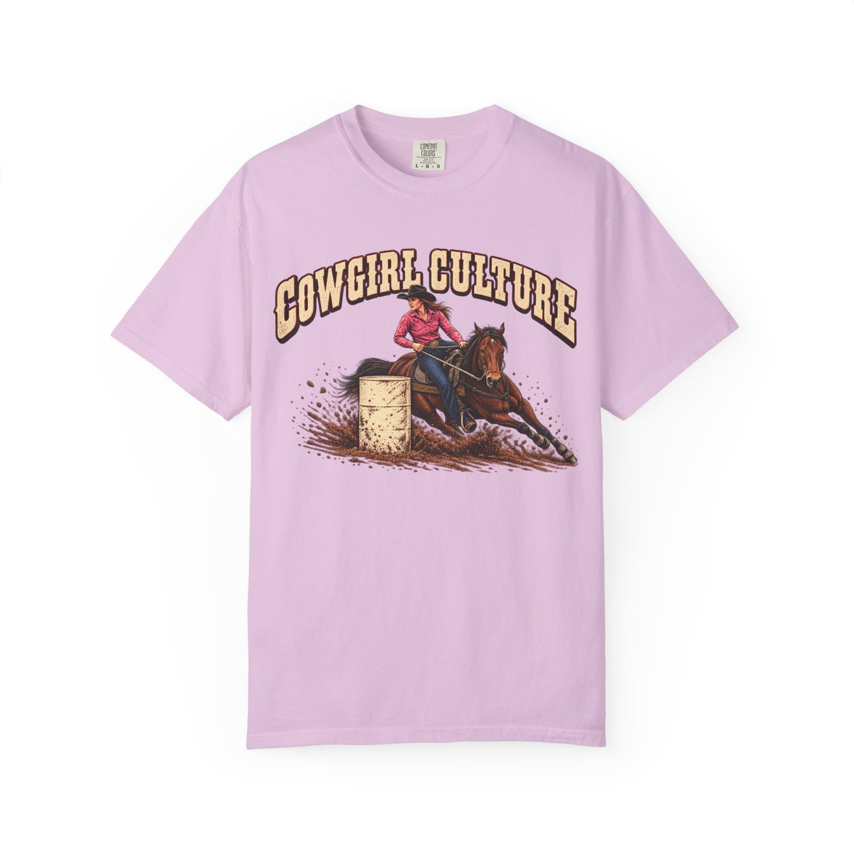 Western barrel racer graphic T-shirt