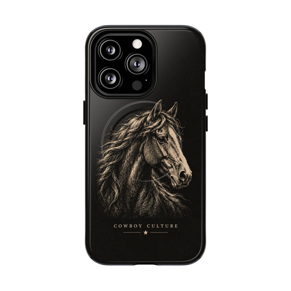 Cowboy Horse Tough Magnetic Phone Case — iPhone 13 Pro / Glossy