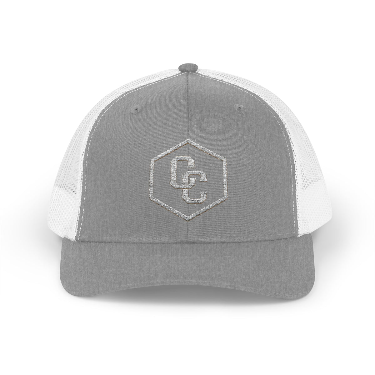 Cowboy Culture mesh embroidered western trucker cap — detail view