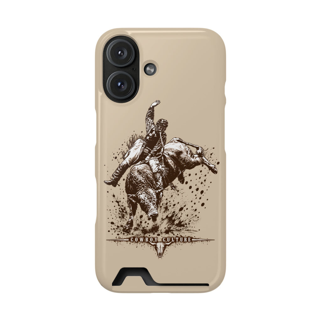 Bull Riding Tough Phone Case — Additional Models — iPhone 16 / Glossy