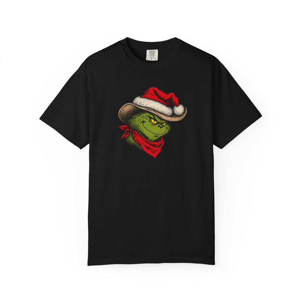 Grinch Cowboy Christmas T-Shirt by Cowboy Culture