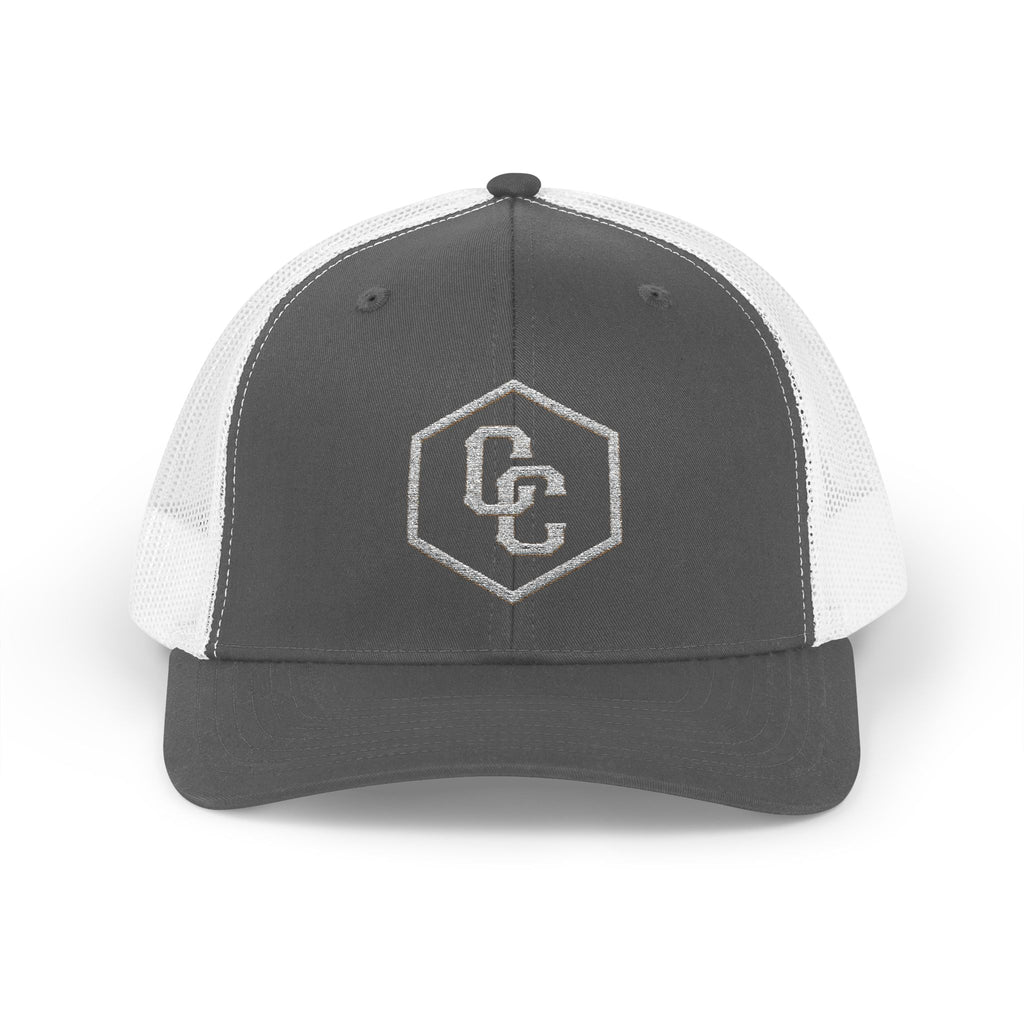Cowboy Culture mesh embroidered western trucker cap — detail view