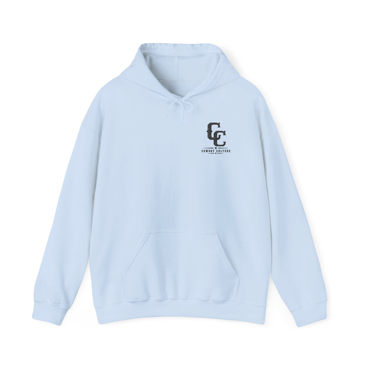 Cowboy Culture Vintage Western unisex hoodie — detail view