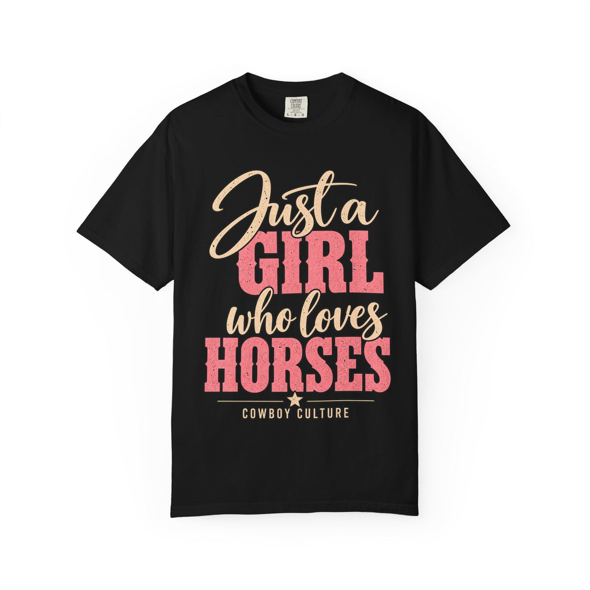 Girl Loves Horses Women's Tee — product view 2