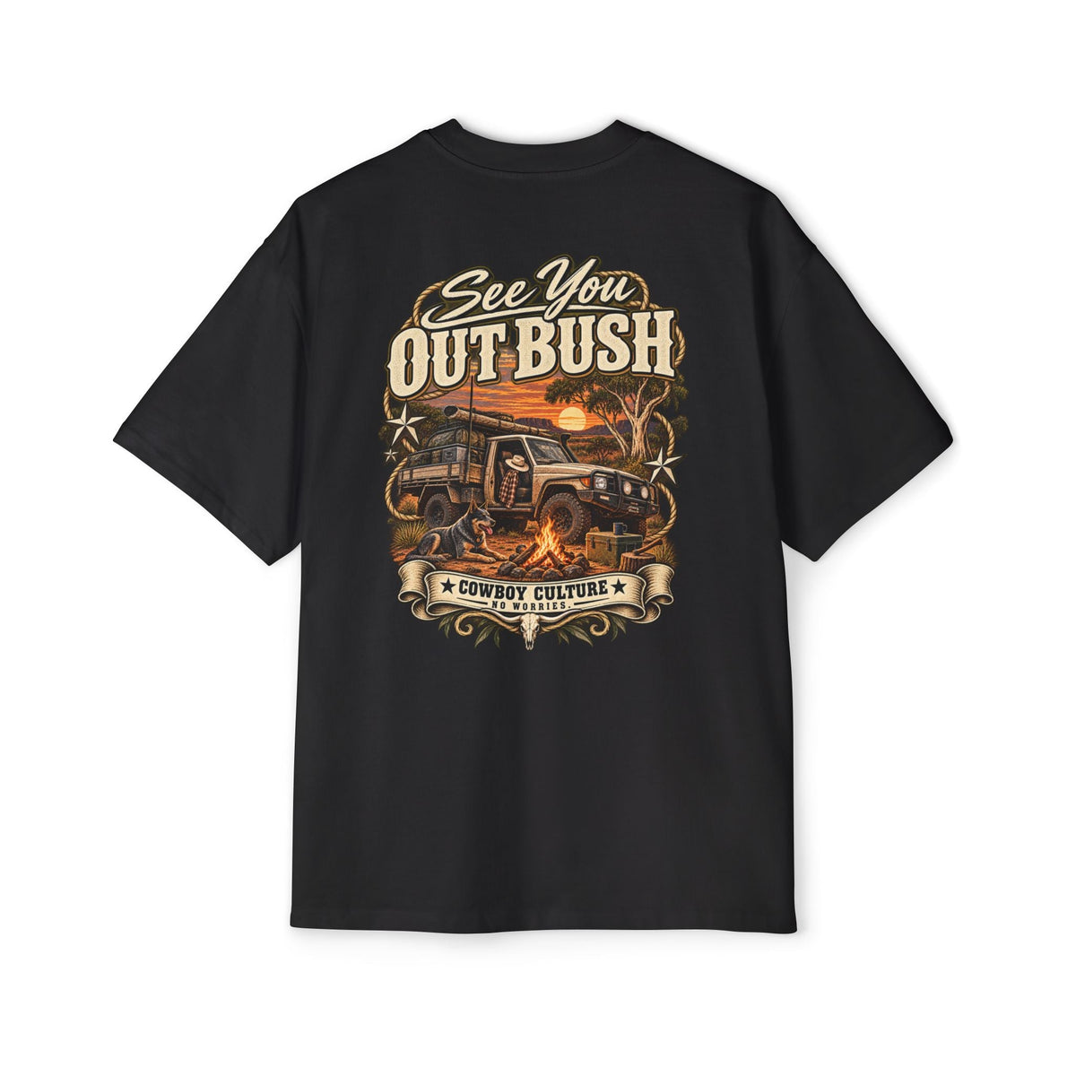 Cowboy Culture See You Out Bush country camping tee — alternate product view