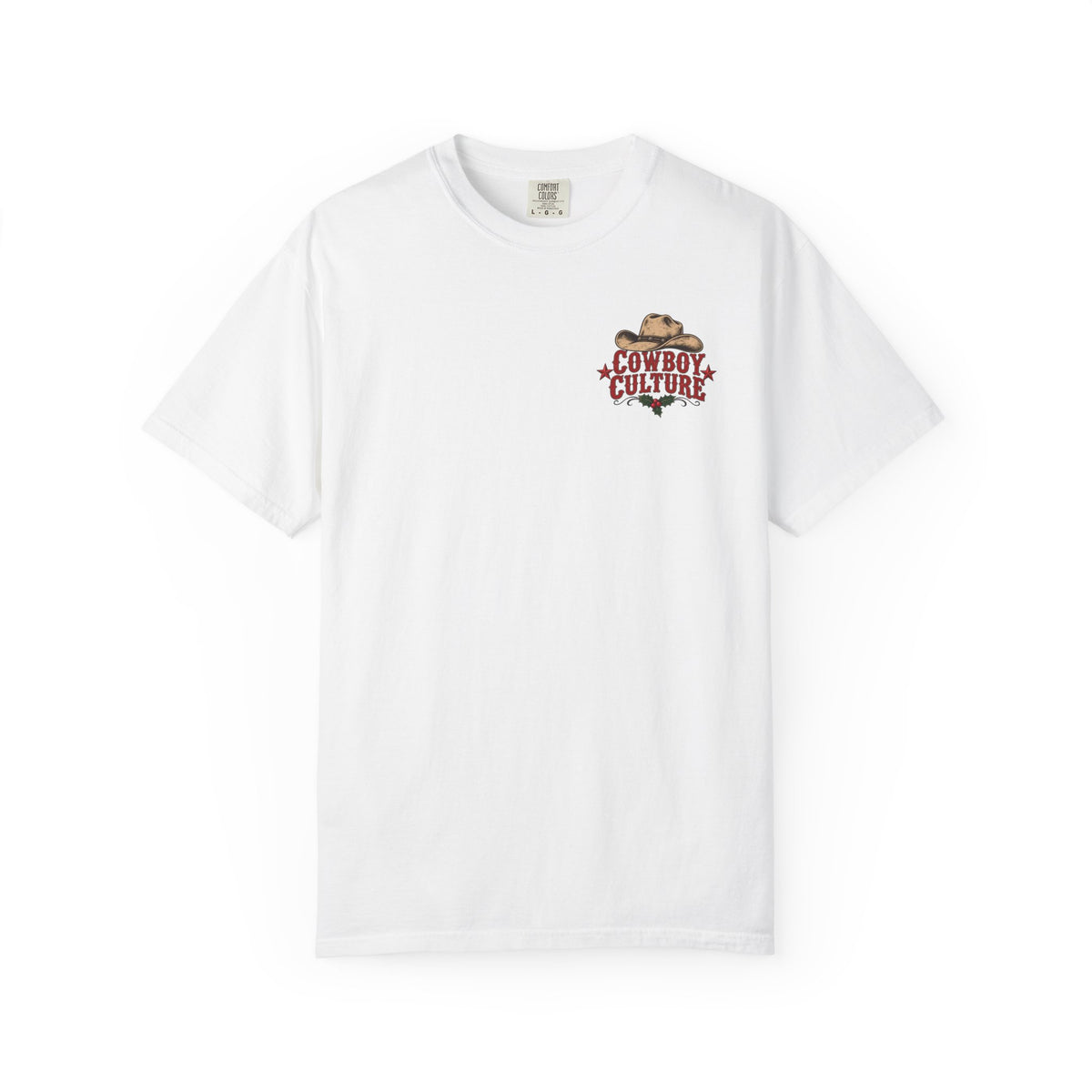Cowboy Culture Happy Bucking Christmas tee product view