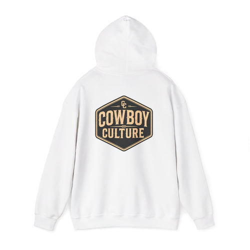 Cowboy Culture Badge western hoodie — product view