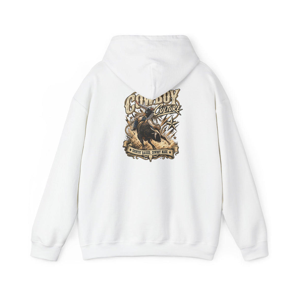 Cowboy Culture Western Bull rodeo hoodie — product view
