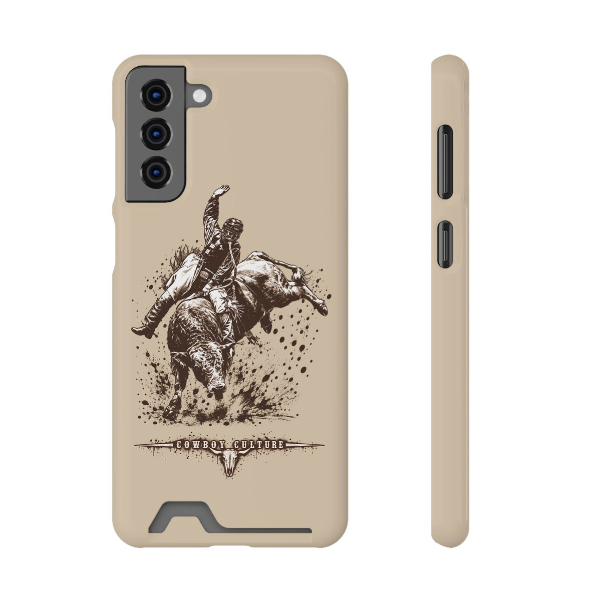 Bull Riding Tough Phone Case — Additional Models — Samsung Galaxy S21 Plus / Glossy