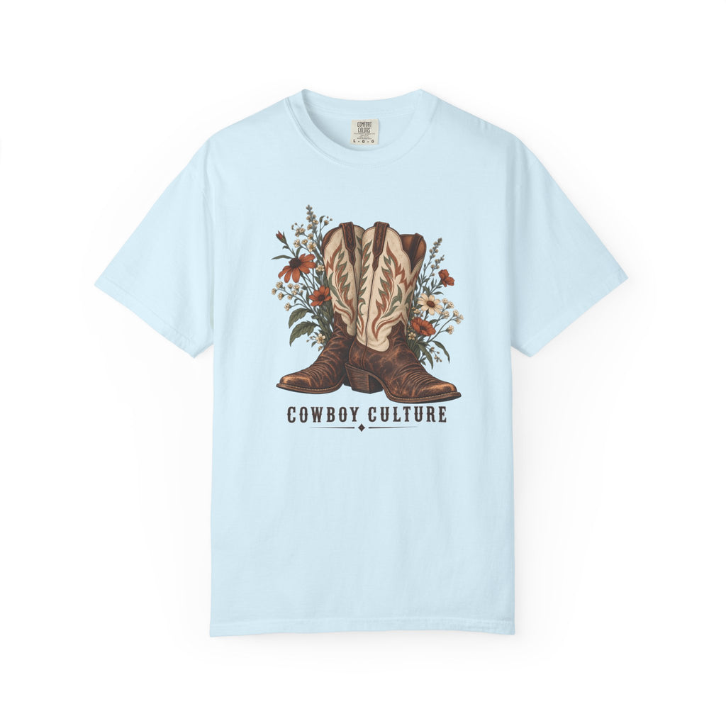 Heavyweight western boots graphic tee