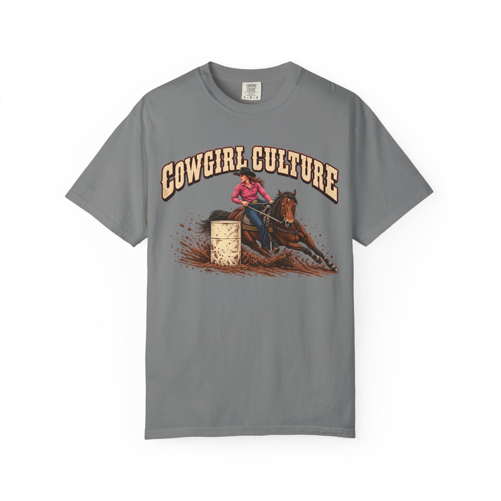 Barrel racing cowgirl western T-shirt