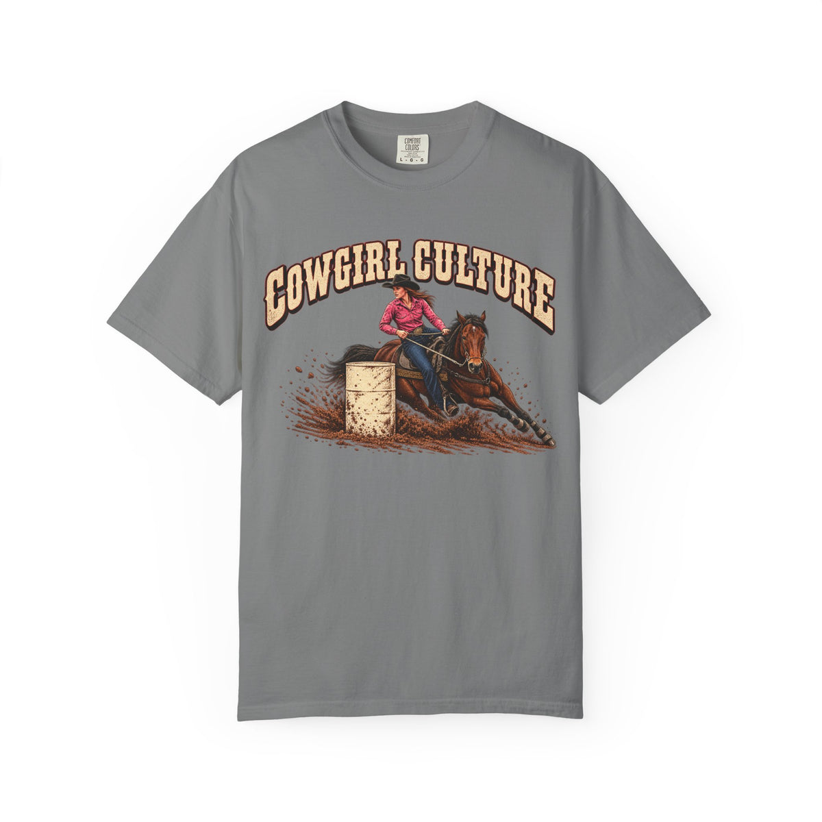 Barrel racing cowgirl western T-shirt