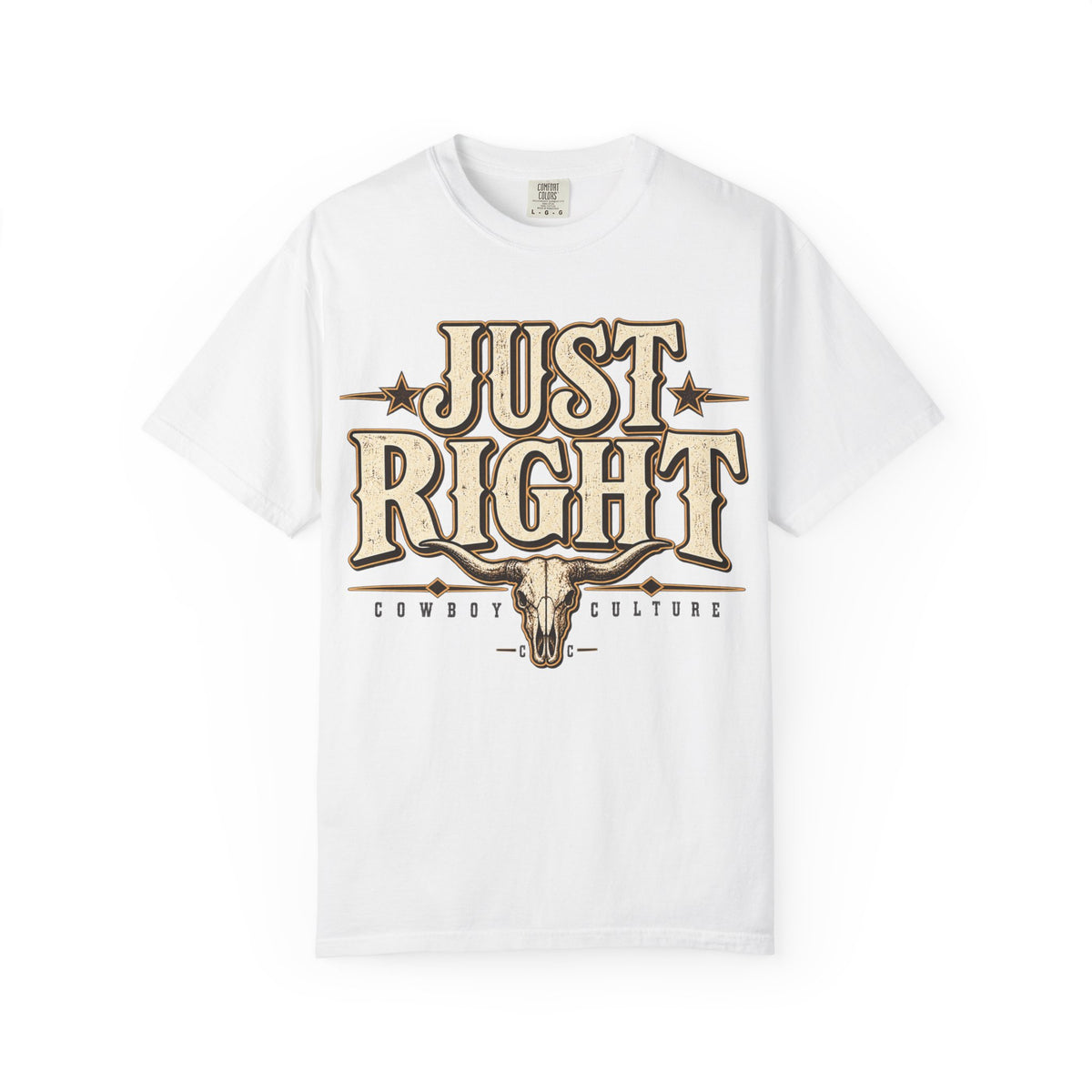 Just Right Longhorn Tee western T-shirt