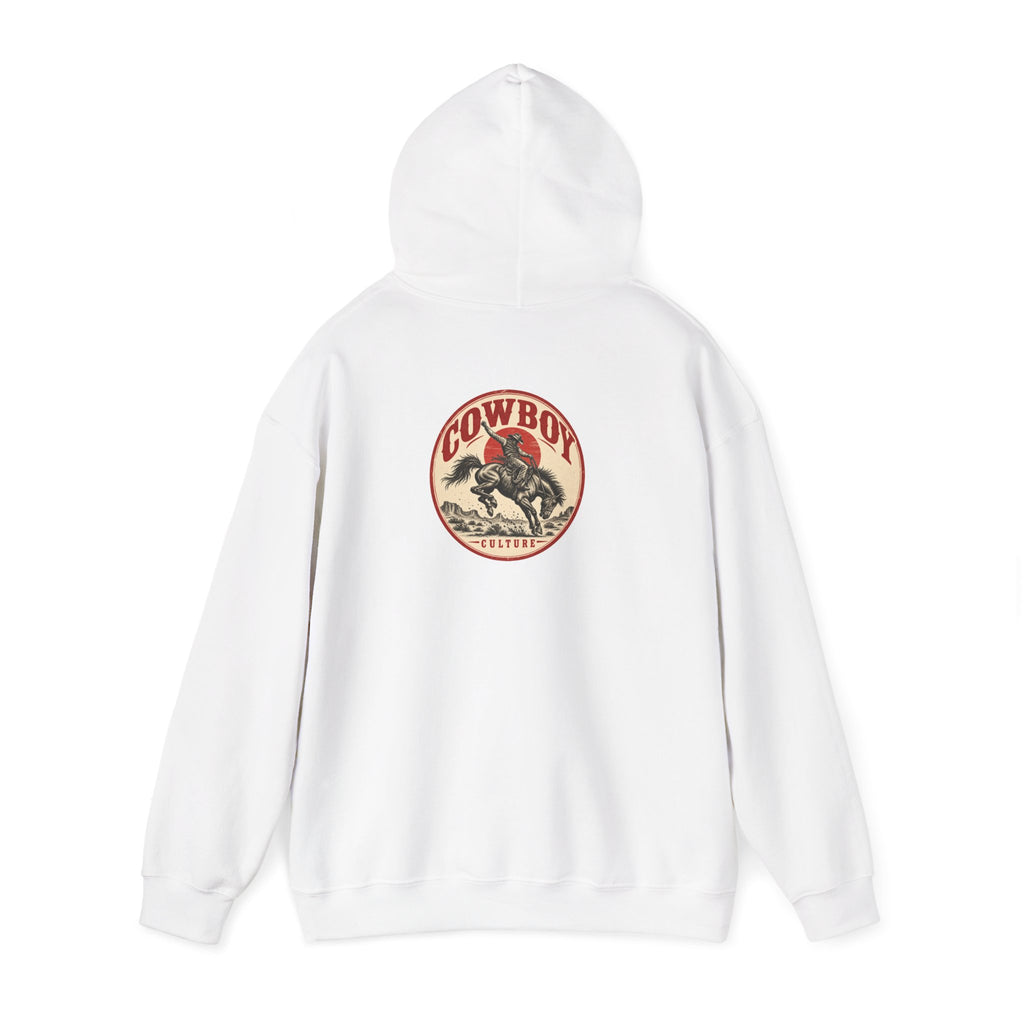 Vintage Rodeo Badge Hoodie — Cowboy Culture product view