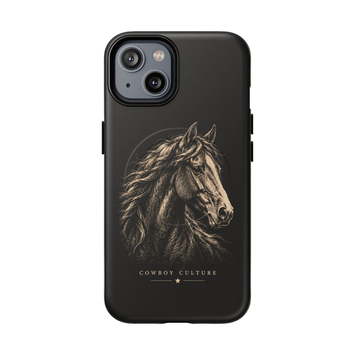Cowboy Horse Tough Magnetic Phone Case — iPhone 14 / Matte