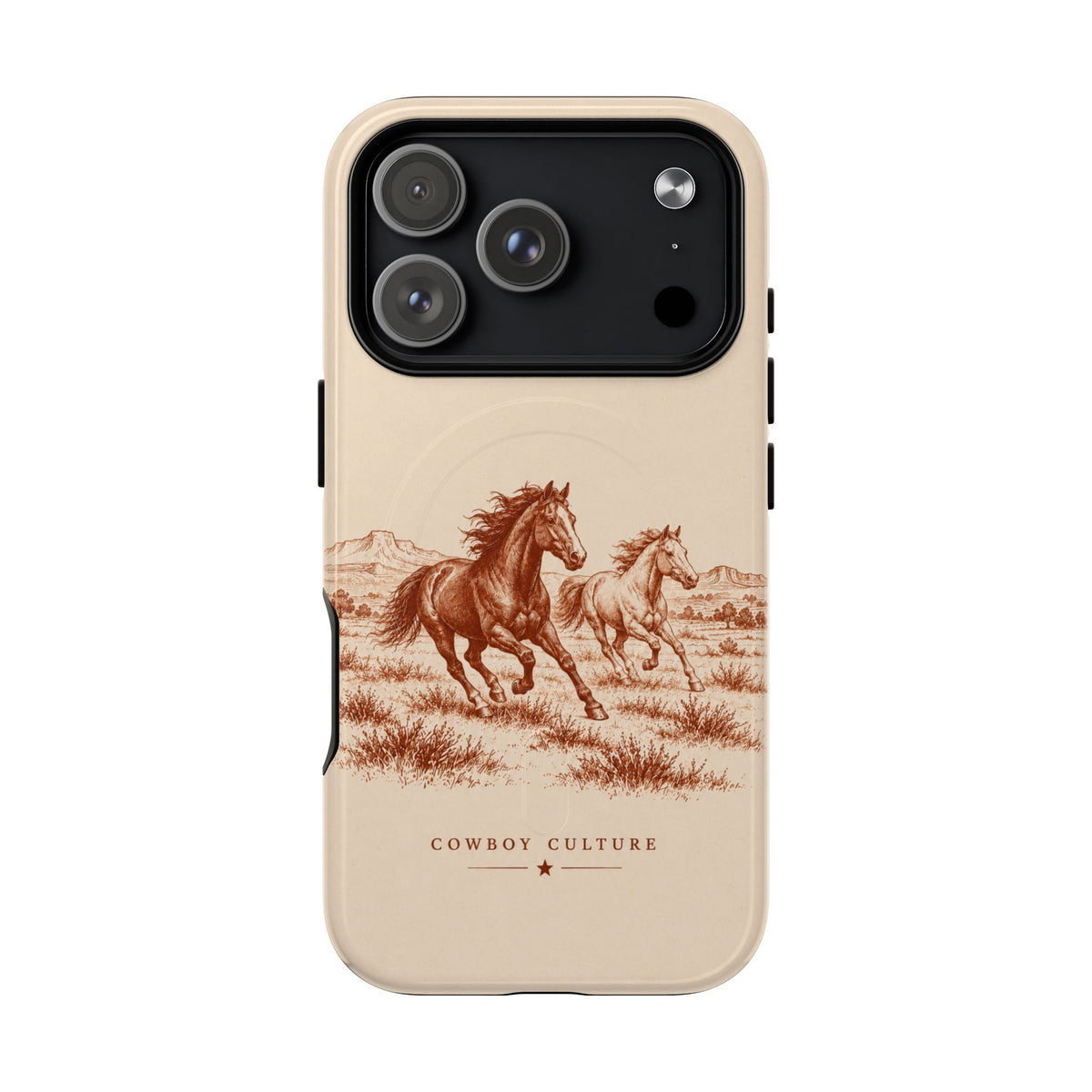 Cowboy Culture Wild Horses Tough Magnetic Phone Case — iPhone 18 Pro / Glossy