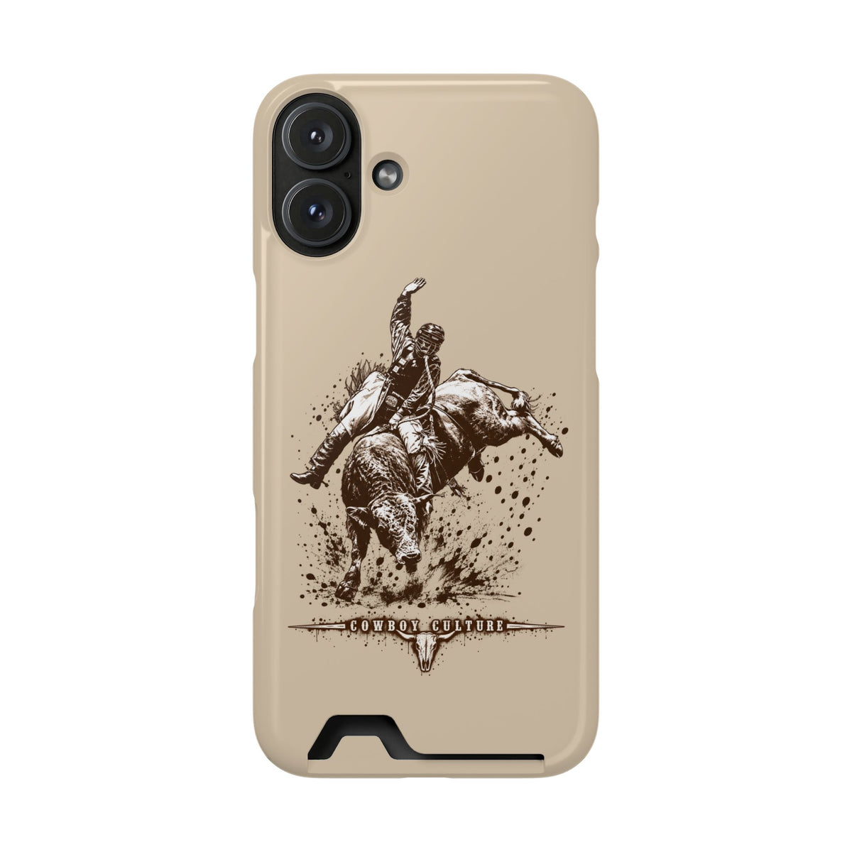 Bull Riding Tough Phone Case — Additional Models — iPhone 16 Plus / Glossy