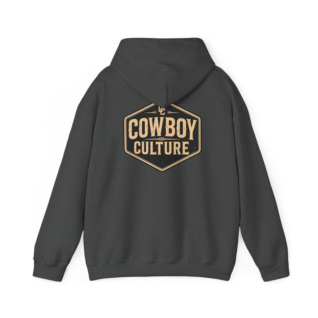 Cowboy Culture Badge western hoodie — alternate product view