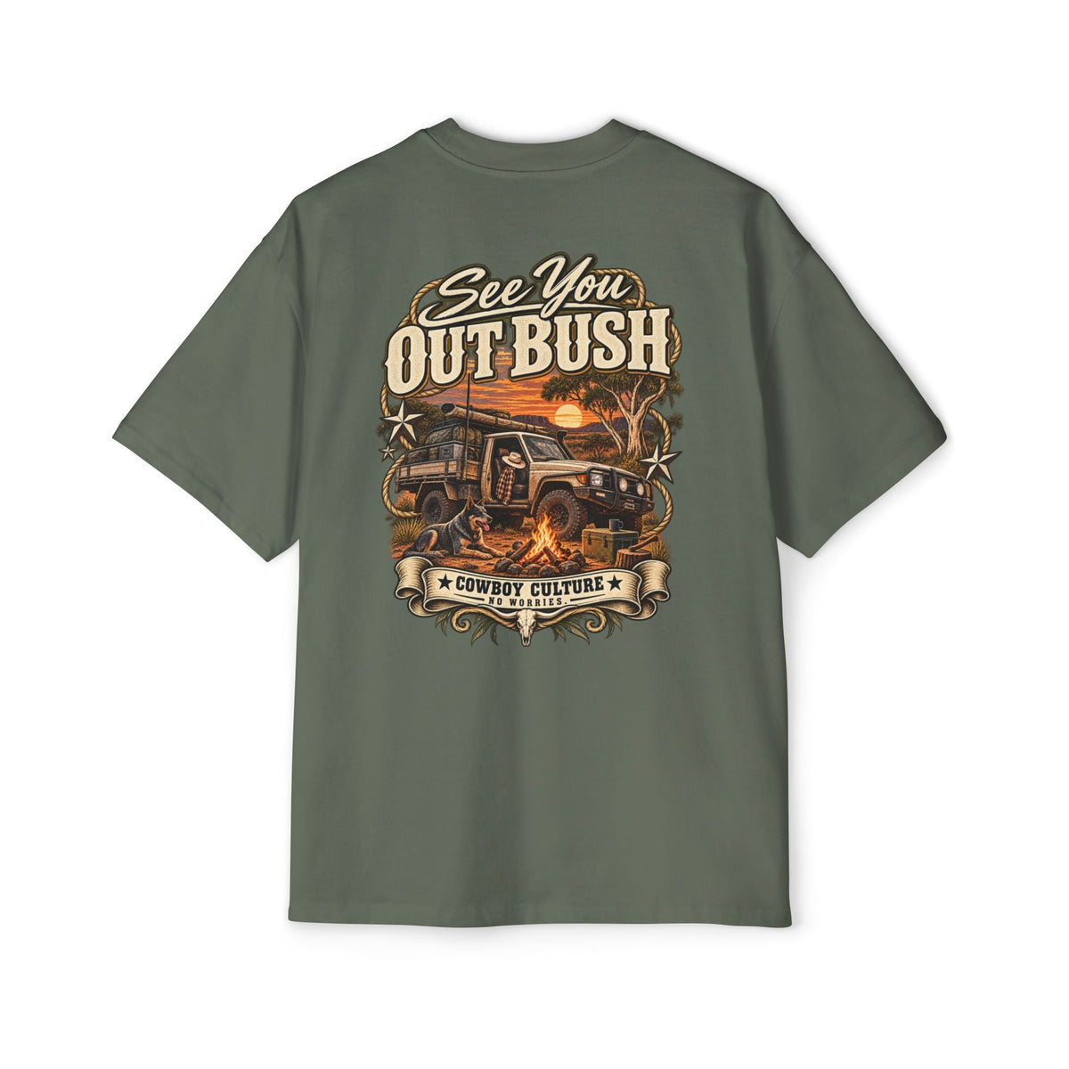 Cowboy Culture See You Out Bush country camping tee — alternate product view