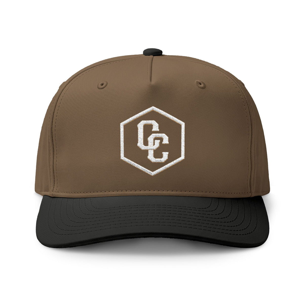 Cowboy Culture two-tone embroidered western cap — apparel mockup
