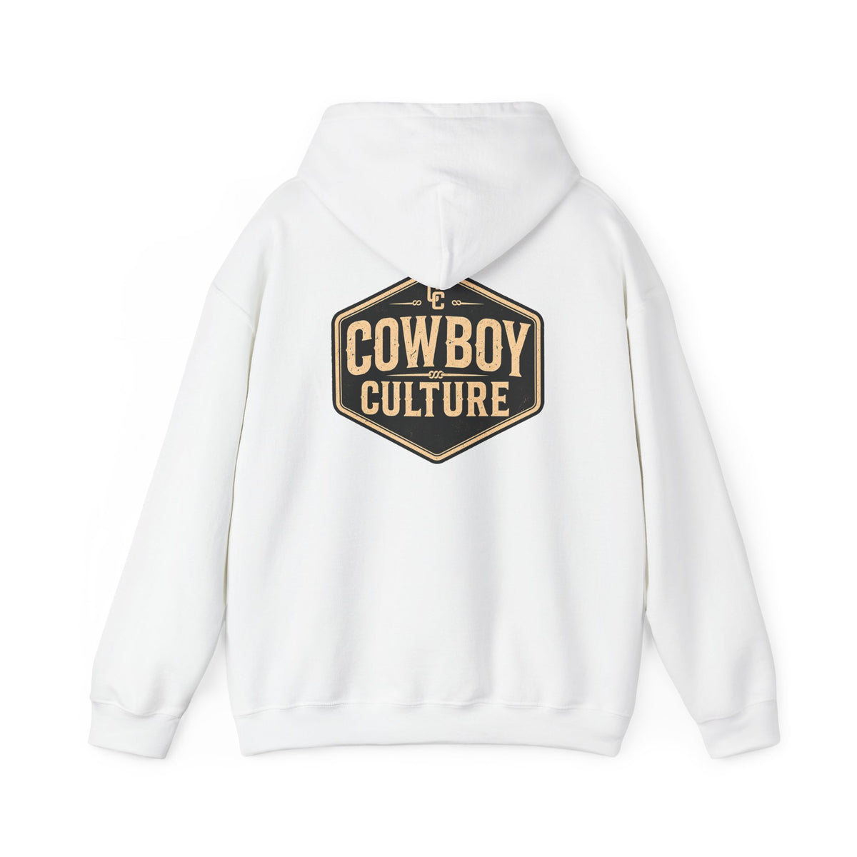 Cowboy Culture Badge western hoodie — detail view