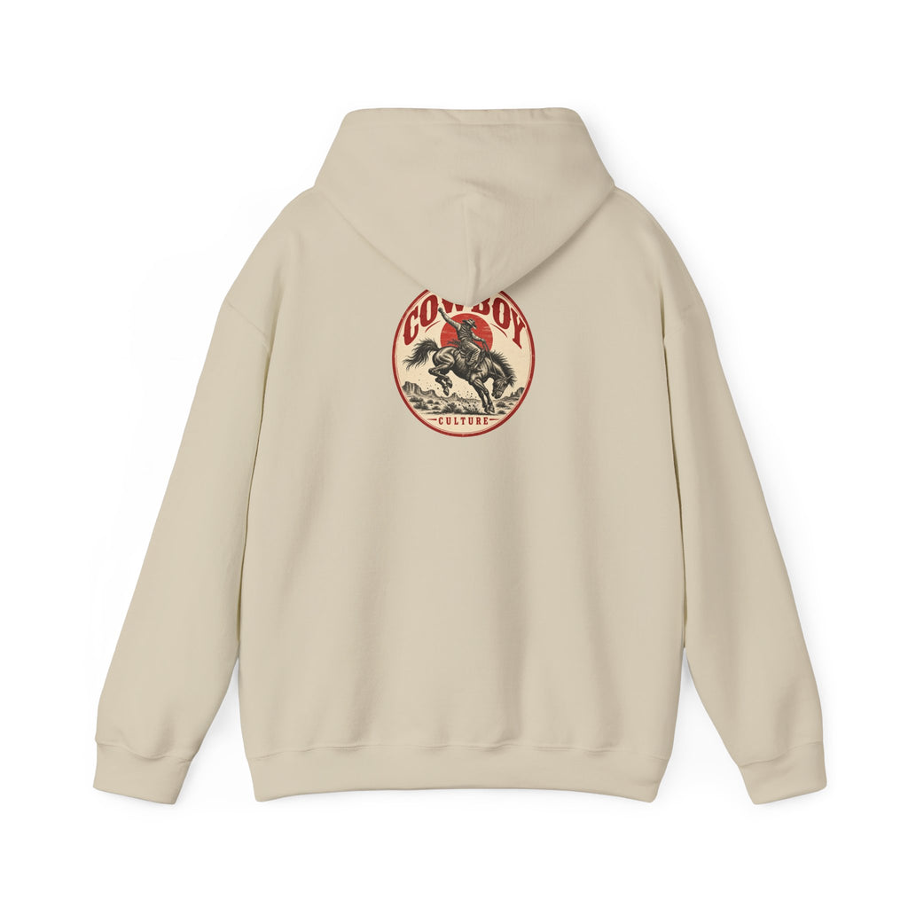 Vintage Rodeo Badge Hoodie — Cowboy Culture product view