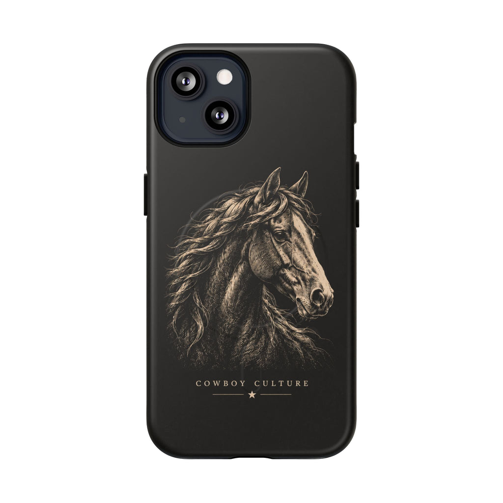 Cowboy Horse Tough Magnetic Phone Case — iPhone 13 / Matte