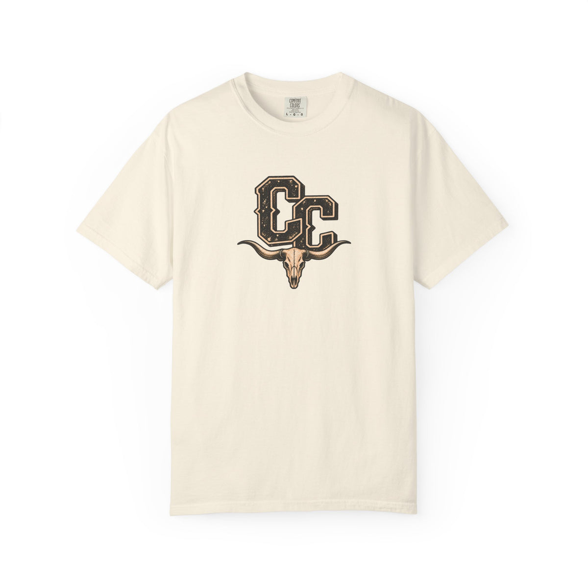 Cowboy Country Longhorn T-shirt in Ivory