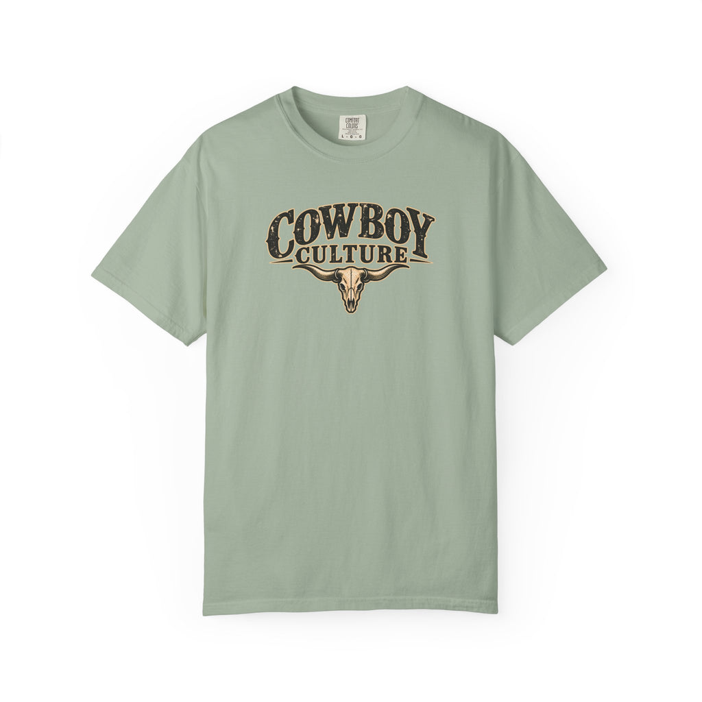 Steer skull graphic heavyweight western tee