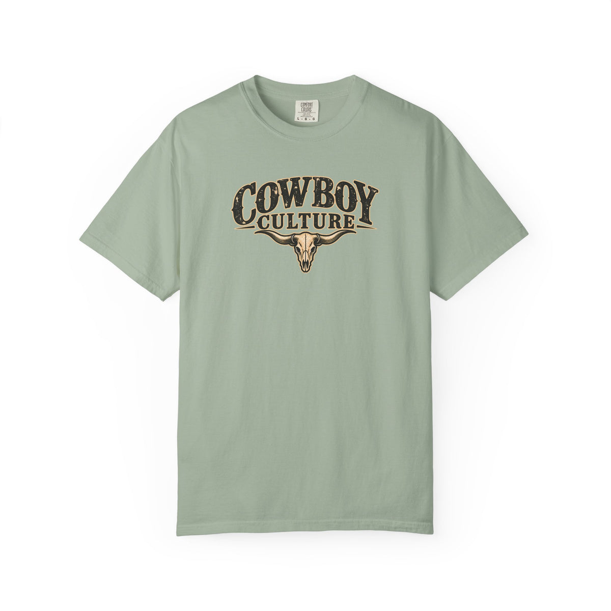 Steer skull graphic heavyweight western tee