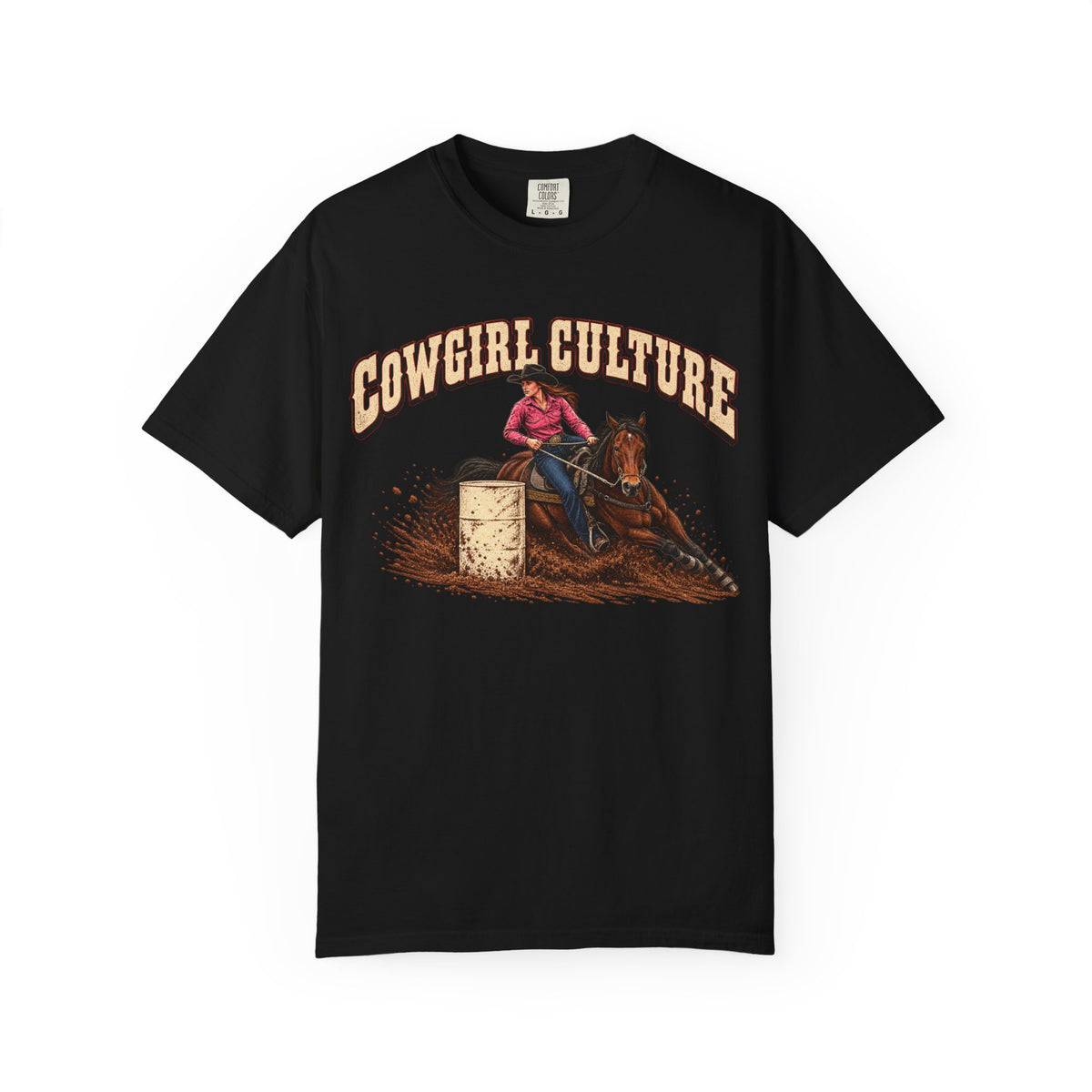 Cowgirl Culture heavyweight barrel racing tee