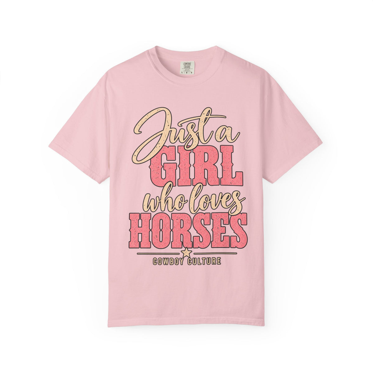 Girl Loves Horses Women's Tee — product view 4